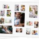 Weysat 2 Pcs 16 x 20 Inch Collage Picture Mat for 3 Sizes Photos or Pictures, 15 Opens Specialty Collage Mat with Rounded Corners for 3 x 2/5.8 x 3.8/4.8 x 6.8 Inch Pictures, Matting Only