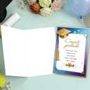 2 x Missonemi Graduation Card, Congrats Graduate Card, Inspirational Graduation Greeting Card, Elegant Graduation Congratulations Card for High School College Graduate, Meaningful Grad Card