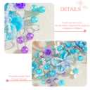 Campsis Blue Flower Girls Headpiece Floral Princess Hair Bands Crystal Hair Accessories for Women and Girls