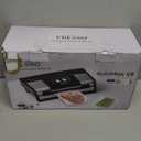 Fully Automatic Vacuum Sealer, 95Kpa Powerful Food Vacuum Sealer Machine, Auto Dry-Wet Detection | Bag Cutter | 2 Rolls Bags | Effortless Operation, Silver - Black