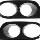 2PCS Fog Light Cover for E46 M3 20012006 Front Bumper Accessory Dual Hole Fog Lamp Bezels 4 Door Sedan