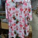 Men's Christmas Shirt Short Sleeve Santa Claus Party Casual Golf Polo Shirts for Men, XL