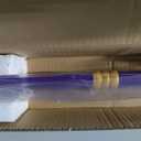 RENGENG Light Up Sword, 40 Inches Rechargeable Pre-Assembled Plastic Replica Anime Sword with Belt & Stand & Spinner, Emma Purple