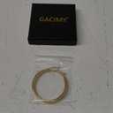 Gacimy Gold Hoop Earrings for Women 14K Real Gold Plated Hoops with 925 Sterling Silver Post