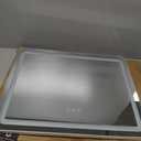 23"x18" Pink Vanity Mirror with Lights, Led Makeup Mirror, Lighted Makeup Mirror with 3 Color Dimmable Lights, Smart Touch Screen Control, Aluminum Metal Frame,USB Charging Port