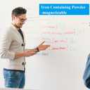 White Board Sticker Adhesive Backing, 47" x 98" Magnetic Dry Erase Board Contact Paper Stick on Wall, Whiteboard Sheet for Teacher Kids Classroom, Include Markers, Eraser with Magnet