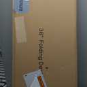 TEMI Small Computer Desk Folding Table - 36" Foldable Office Desk, No Assembly, Perfect for Small Spaces in Bedroom, Dorm, or Apartment, Portable Mini Desk or Study Table with Compact Design, Brown