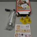 Professional Aluminum Cookie Press Set with 20 Discs & 4 Nozzles - Heavy Duty Cookie Gun for Baking, Decorating - Ideal for Home & Commercial Use