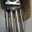 Double Curtain Rod 72-144", Adjustable Double Drapery Rod with Round & Barrel Finials, 1-Inch Front and 5/8 Inch Back Decorative Window Curtain Rod, Brushed Nickel