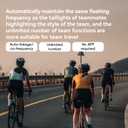 ROCKBROS Bike Handlebar End Plugs Light, Brake Sensing Rear Bike Light, Rechargeable Light for Bicycle, IPX6 Waterproof