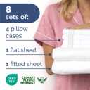 CGK Unlimited 8pk 6PC Cal King White