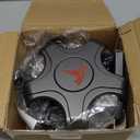 Center Caps Hubcaps Cover Aero Wheels for 18-inch Original Standard Rims Compatible with Model 3 (NOT Compatible with Model 3 Highland) (Deep Gray with Red)