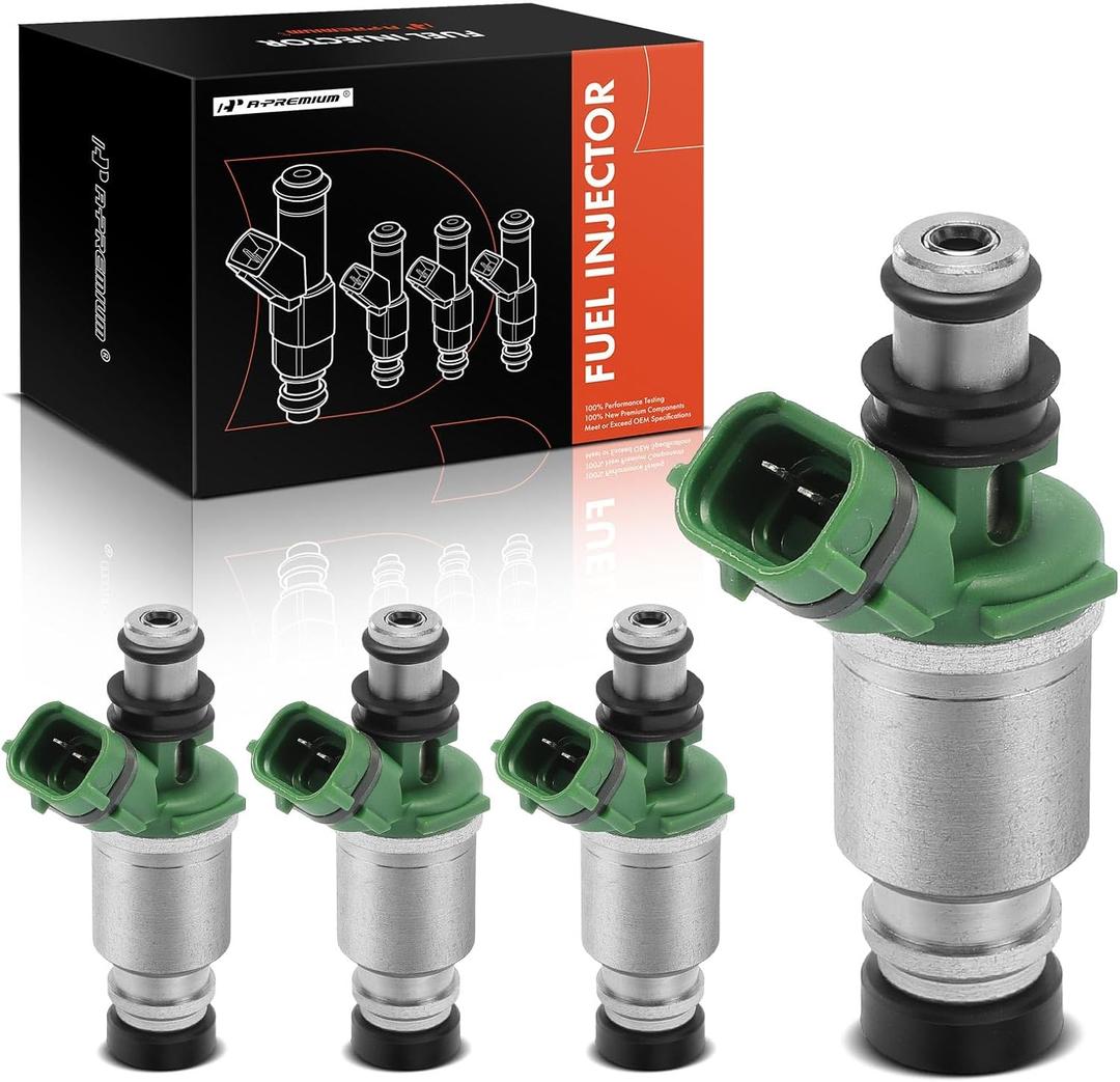 A-Premium Set of 4 Fuel Injectors Compatible with Toyota Camry 1992-2000, RAV4 1998-2000, Solara 1999-2000, Celica 1992-1999, MR2 1992-1995, 2.0L 2.2L, Replace# 2325074100, 2320974100