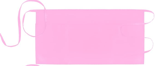 Pack of 1 Xornis Waist Aprons with 3 Pockets Waitress Server Waiter Half Short, Pink