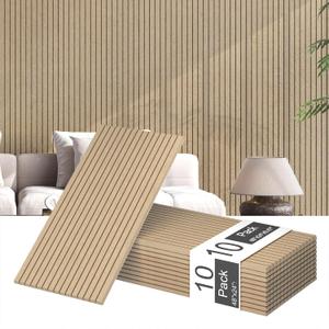 10 Pack Acoustic Panels,Thicker 0.47"Self-Adhesive Soundproof Wall Panels,High Density Sound Proof panels for Walls, Office, Reccording Studio, Home,Living Room-Deep CamelSize-48*24 inch