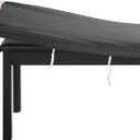 BUYUE Luxury 2-Person Piano Bench Cover, (27.7"- 37") Lx (12"- 16") W Stretch Jacquard Washable Rectangle Footstool Slipcover (M, Grey)