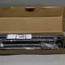 Closet Rods for Hanging Clothes, 17 to 84 Inches Stepless Adjustable Metal Closet Rod, 1.3 Inches Heavy Duty Clothes Hanging Rod for Closet Wardrobes Laundry RV, Black