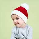 Yinxiang Jie Christmas Knitted Hat for Baby,Santa Hat for Kid Toddler Baby,Soft Warm Baby Beanie Knit Hat Red