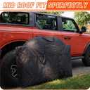 Middle Roof Panel Hard Top Storage Bag Compatible with Ford Bronco 4-Door 2021 2022 2023 2024 2025 - Up, Hard Top Storage Bag, Black