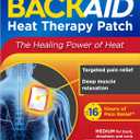Backaid Heat Therapy Patch, Air-Activated Therapeutic Heat, Medium for Back, Shoulders, and Neck Pain Relief, 8 Count, Expiry: 2026-12-31