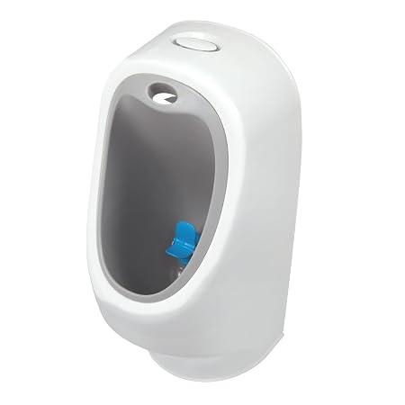 Nuby My Real Training Urinal Freestanding Potty with Realistic Discharge Button and Sound, Toilet Training for Children Over 18 Months, White