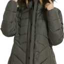 BINACL Hooded Warm Winter Golf Jackets, Extreme Cold Hunting Spring Women Most Wished & Gift Ideas Walking Lined Outwear polyester Cotton Padding Coats with Faux Fur Trim Fit Sweatshirt(Army Green, L)