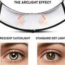 Curved Reflector, 71x24 Clamshell Light Reflector Kit with 4-in-1 Fabric (Silver/Gold/White/Black) & 28" Desktop Light Stand, Storage Bag, U-Shape Arclight for Portrait, Studio Photography