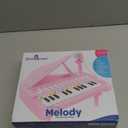 Love&Mini Pink Piano Toys for 1+Years Old Girls First Birthday Gifts Toddler Piano Music Toy Instruments with 24 Keys and Microphone