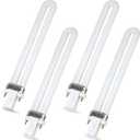 4 PCS PL13-E-FFP 13W Type E Fluorescent Light Bulb Compatible with OttLite T1333E, Neutral White CFL Twin Tube Plugin Light Bulbs, G23 Base