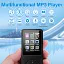 MP3 Player with Bluetooth 5.2, Portable 32GB MP3 MP4 Music Player with Speaker B2, 1.8 TFT Color Screen, Voice Recorder, Video, FM Radio, E-Book, HiFi Sound, for Sports & Travel