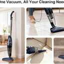 Corded Stick Vacuum for Pet Hair & Hard Floors - Lightweight, 3-in-1 Handheld with 180Left-Right Steering, 14KPA Powerful Suction on Low-Pile Carpet, HEPA Filter, 16.4ft Cord, 0.7L Capacity (VA001)