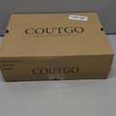 Coutgo Womens Kitten Heel Ankle Boots Pointed Toe Side Zipper Fall Winter Booties Shoes (9, Khaki)