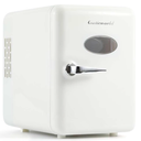 CUTIEWORLD Mini Beverage Fridge for Office, White