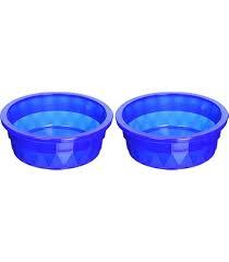 Van Ness 2 Pack of Crock Heavyweight Dish, Small, Food and Water Bowls for Dogs and Cats