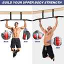 ATENTO Pull Up Bar, Chin Up Bars Ceiling Mount, Workout for Home Gym, Beam, Crossfit - Heavy-Duty, Foam Grip, Easy installation