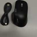 TECKNET Wireless Mouse, Bluetooth Mouse (BT5.3/5.0 & 2.4G) Rechargeable Ergonomic Optical Mouse with 6 Adjustable DPI, Side Scroll, Quiet Clicks, USB A Receiver, 7 Buttons, Wide Compatibility - Black