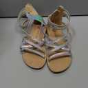 Vonair Girls Sandals Strappy Gladiator with Zipper Comfort Summer Shoes, Size 13