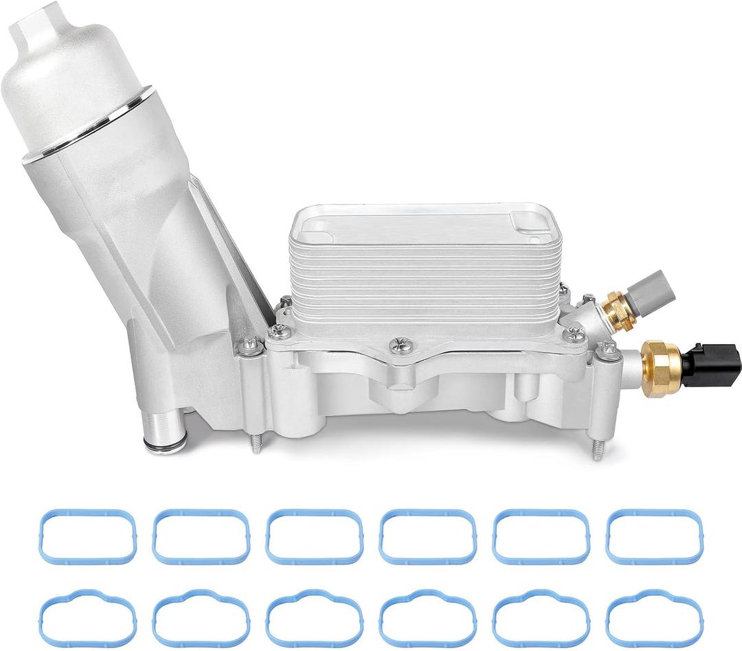 926-959 Oil Cooler Engine Oil Filter Housing Assembly, Full Aluminum Oil Cooler Kit for 3.6L 2012-2016 Jeep Grand Cherokee Wrangler, Dodge Caravan Charger Durango Journey, Chrysler 200 300 Ram 926-876