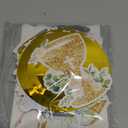 Gold Baptism Decorations, Glitter God Bless Banner Hanging Swirls Honeycomb Centerpieces for Baby Shower Birthday First Communion, Baptism Party Supplies