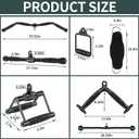 Cable Machine Attachment, Cable Attachments for Gym, Gym Cable Attachments, Cable Machine Attachments Set, 17 Pcs Set