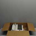 2Pcs Recessed Outlet Box, DBVS1C-1 Low Profile Electrical Boxes, Wall Plate Kit for New Vinyl Siding, Duplex & Decorator Style Covers,1-Gang, Vertical, Clear