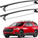 220lbs Roof Racks Cross Bars Fit for Chevrolet Chevy Traverse 2018 2019 2020 2021 (Not Fit for the 2022 Model), Heavy Duty Aluminum Crossbar Roof Rail Cargo Carrier Rooftop Car SUV Black Accessories