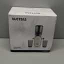 SUSTEAS Cold Press Juicer, 5.3" Feed Chute Slow Masticating Machines with 300W, Fit Whole Fruits & Vegetables, High Juice Yield, Easy to Clean, White