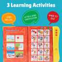 Preschool Learning Activities Book  Interactive ABC Sound Book, Toddler Learning Toy for Kids Ages 3+, Educational Alphabet Toy for Boys and Girls.