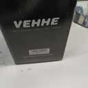 VEHHE Paper Towel Holder Countertop, Black Paper Towel Holder with Spring Activated Arm and Damping Effect, Simply Tear Paper Towel Stand for Bathroom and Kitchen (Black), Suction Base