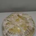 Wenqik 3 Pack Round Metal Cake Stands 12" 14" 16" Dessert Display Cupcake Stands Elegant Display Plate for Wedding Birthday Party Event Anniversary and Table Decoration, Gold