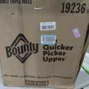 Bounty Quick-Size Paper Towels, White, 12 Family Triple = 40 Regular Rolls