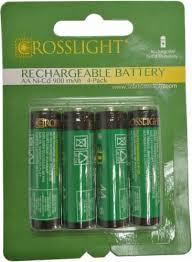 ROSSLIGHT RECHARGEABLE BATTERY AA Ni-Mh 900 mAh 4-Pack
