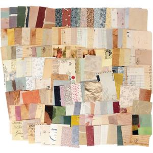 360 Sheets Vintage Scrapbook Paper Pack, Retro Aesthetic Journaling Supplies for DIY Crafts, Junk Journal, Collage, Ephemera, Aged Backgrounds & Mixed Themes (Earth Tones)
