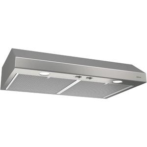 Broan-NuTone BCSD136SS Glacier Range Hood with Light, Exhaust Fan for Under Cabinet, Stainless Steel, 36-inch